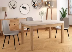 Signal Jedálenský stôl PRESTO | kašmír / dub cremona torro 80 x 140 cm