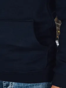 Základná mikina s kapucňou pre pánov-granátová