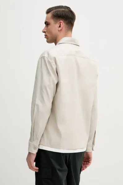 Košeľa s prímesou ľanu Calvin Klein