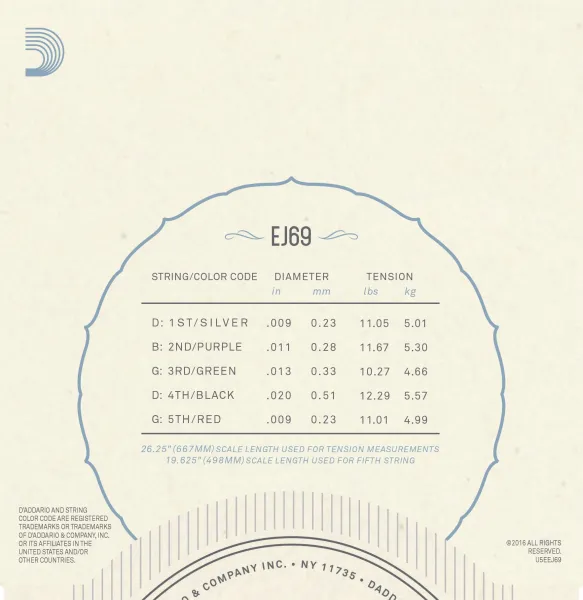 D'Addario EJ69