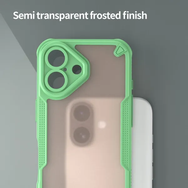 ArmorShield Hybrid Kryt, iPhone 16, zelený