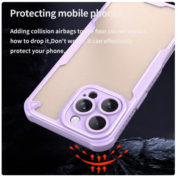 ArmorShield Hybrid Kryt, iPhone 16 Pro Max, fialový