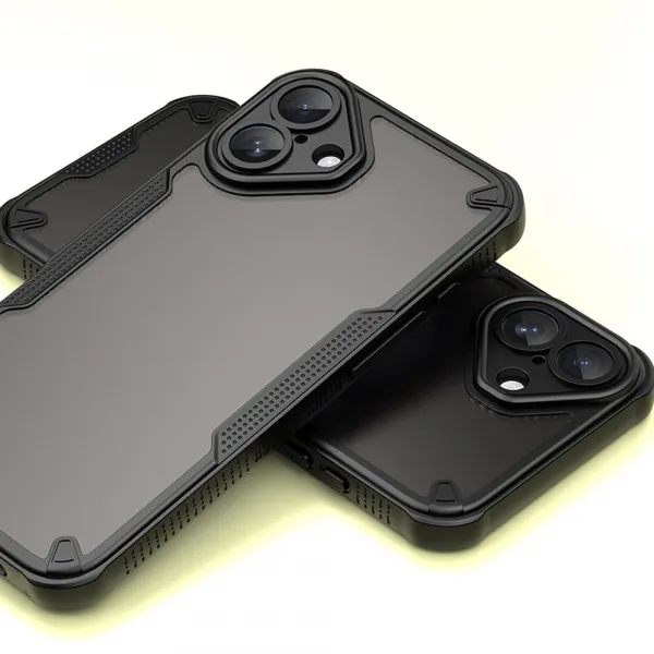 ArmorShield Hybrid Kryt, iPhone 16 Plus, čierny