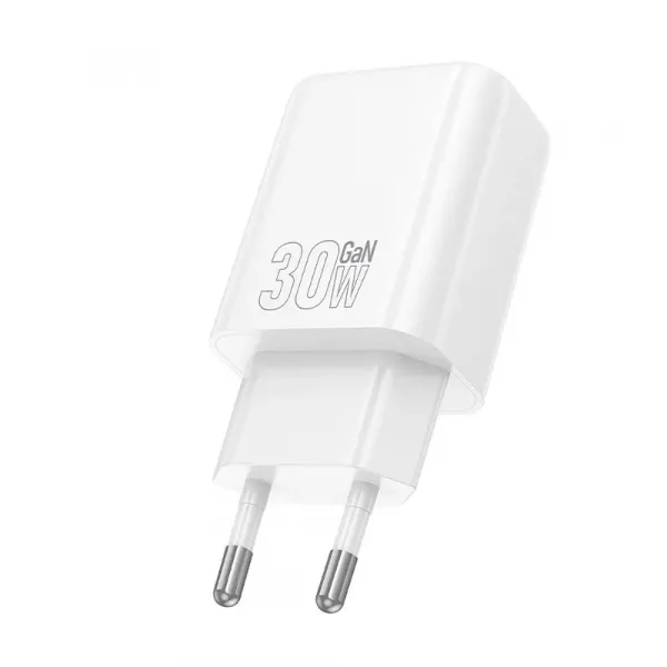 Hoco Sieťová nabíjačka N62 USB-C, PD QC 30W, biela