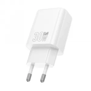 Hoco Sieťová nabíjačka N63 USB + USB-C, PD QC3.0 3A 30W, biela