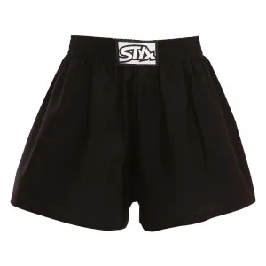 3PACK detské trenky Styx klasická guma čierne (3J0960) 4-5 let, trenírky