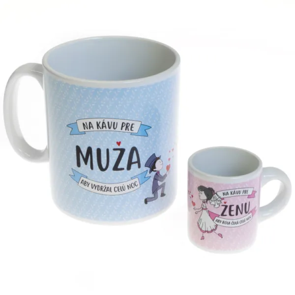 Svadobný set mini + mega hrnček 1bal