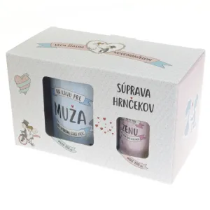 Svadobný set mini + mega hrnček 1bal