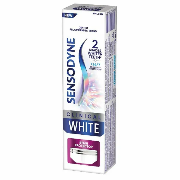 Sensodyne Clinical White Stain Protector zubná pasta s fluoridom 75 ml 1ks