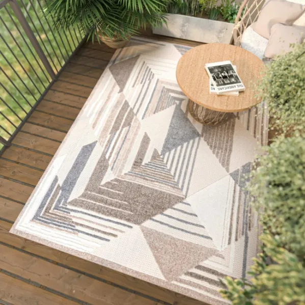 DECOREUM Kusový koberec ED12C krémový AVENTURA CTL Rozmer: 140x200