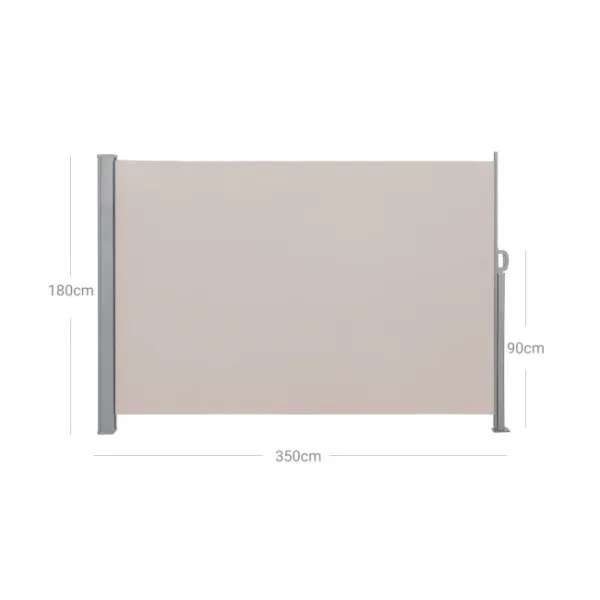 SONGMICS Bočná markíza Orrine 180x350 cm béžová