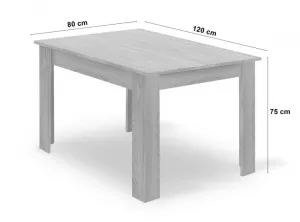 Jedálenský stôl ARTISAN so štyrmi stoličkami MARK čierne