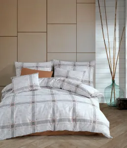 BedTex Bavlnené obliečky Quatre biela, 140 x 200 cm, 70 x 90 cm