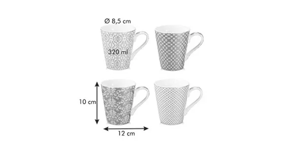 Tescoma Hrnček myCOFFEE, 4 ks, Empire