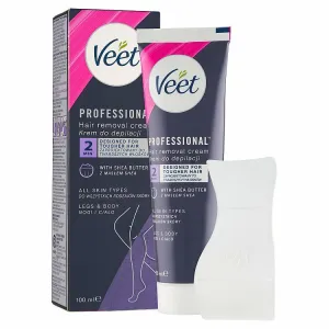 Veet Professional delipačný krém na nohy a telo 100 ml