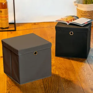 Haushalt international Úložný box, černý, 2 ks