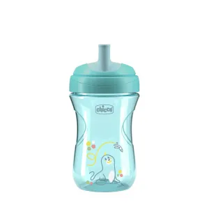 CHICCO Hrnček Advanced so slamkovým náustkom teal, 12m+