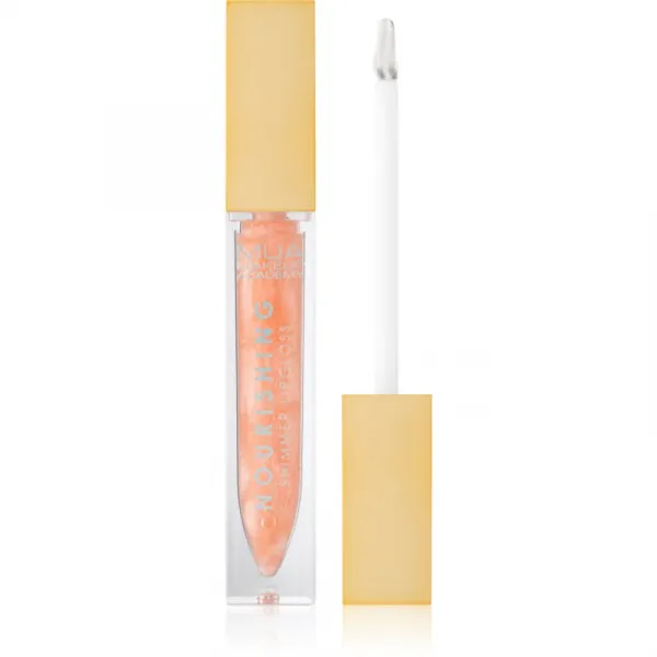 MUA Makeup Academy Virtual Glow vyživujúci lesk na pery pre trblietavý lesk odtieň Ethereal 6.5 ml