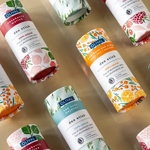 Olival Natural Raspberry tuhý deodorant bez obsahu hliníkových solí 40 g