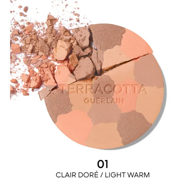 GUERLAIN Terracotta Light bronzujúci rozjasňujúci púder náhradná náplň odtieň 01 Light Warm 10 g