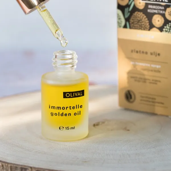 Olival Immortelle Golden Oil pleťový olej pre citlivú a suchú pleť 15 ml