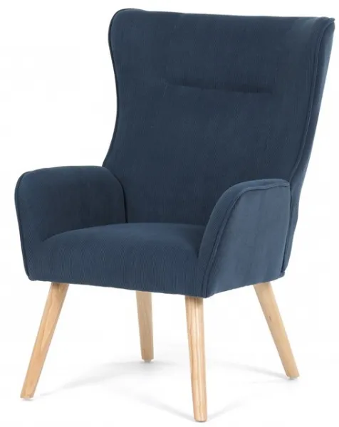 AUTRONIC kreslo ušiak AK-314 BLUE2 modré