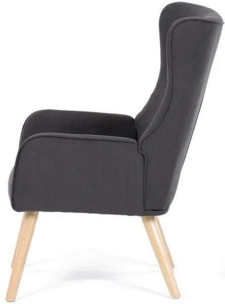 AUTRONIC kreslo ušiak AK-314 GREY2 sivé