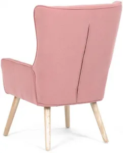 AUTRONIC kreslo ušiak AK-314 PINK2 ružové