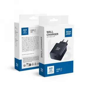 BlueStar adaptér USB-C, 20W, čierny