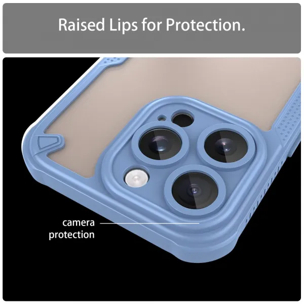 ArmorShield Hybrid Kryt, iPhone 16 Pro, modrý