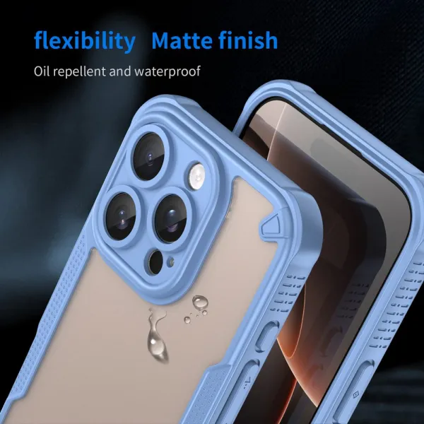 ArmorShield Hybrid Kryt, iPhone 16 Pro, modrý