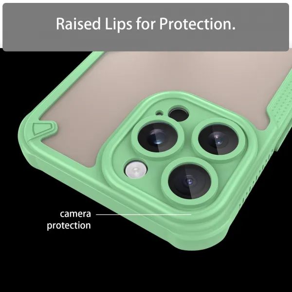 ArmorShield Hybrid Kryt, iPhone 16 Pro Max, zelený