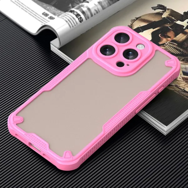 ArmorShield Hybrid Kryt, iPhone 15 Pro, ružový