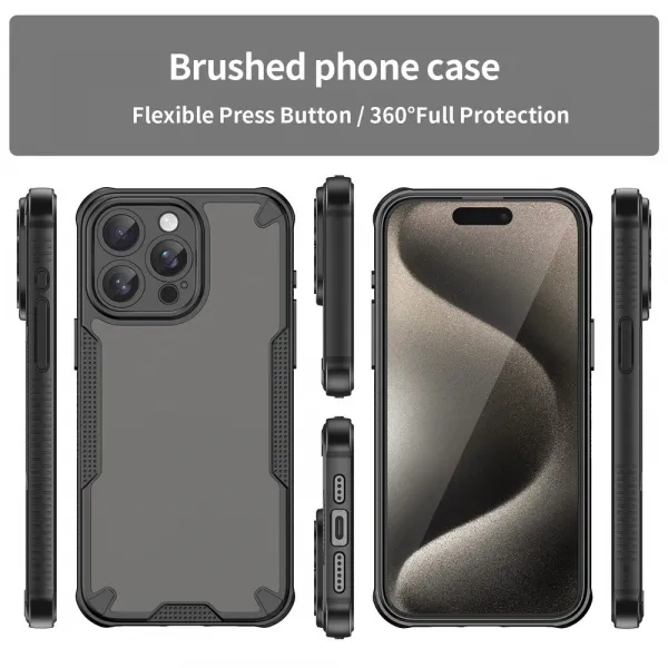 ArmorShield Hybrid Kryt, iPhone 15 Pro Max, čierny