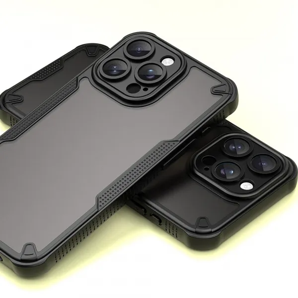 ArmorShield Hybrid Kryt, iPhone 15 Pro Max, čierny