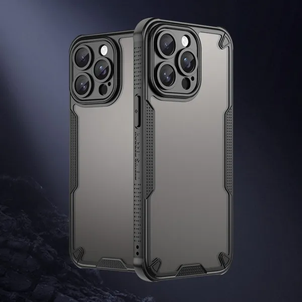ArmorShield Hybrid Kryt, iPhone 15 Pro Max, čierny