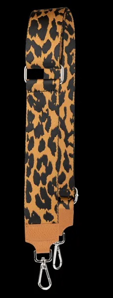 NovaKabelka.sk Látkový prídavný popruh leopardo camel argento
