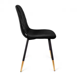Stolička NOIR zamatová čierna SS22 933466