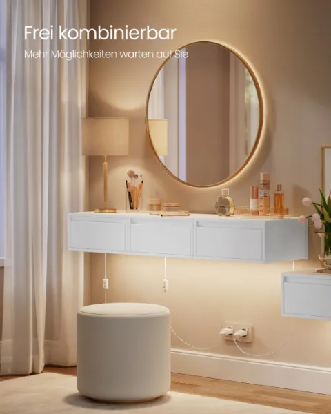 Set dvoch závesných nočných stolíkov LET854W01 (2ks)