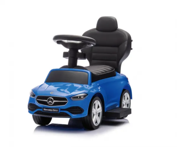 Detské odrážadlo s vodiacou tyčou MERCEDES C-Class Deluxe Milly Mally Blue