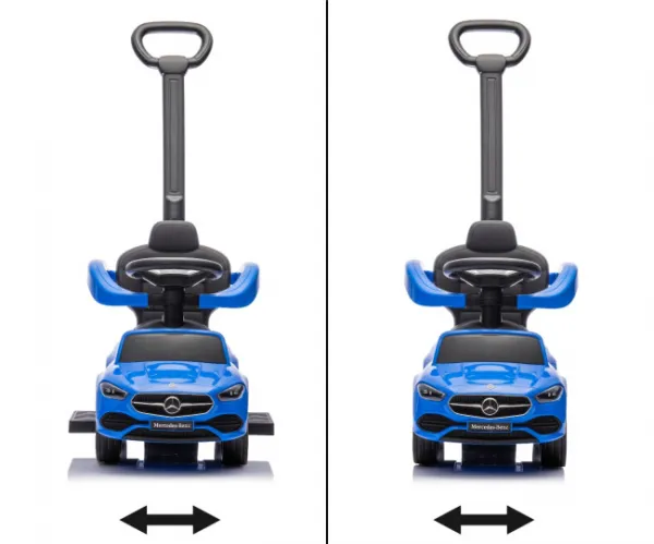 Detské odrážadlo s vodiacou tyčou MERCEDES C-Class Deluxe Milly Mally Blue