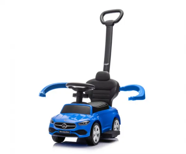 Detské odrážadlo s vodiacou tyčou MERCEDES C-Class Deluxe Milly Mally Blue