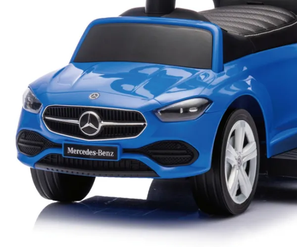 Detské odrážadlo s vodiacou tyčou MERCEDES C-Class Deluxe Milly Mally Blue