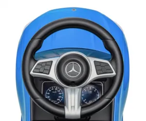 Detské odrážadlo s vodiacou tyčou MERCEDES C-Class Deluxe Milly Mally Blue