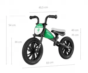 QPLAY Odrážadlo Feduro Green, vek 3-6 rokov