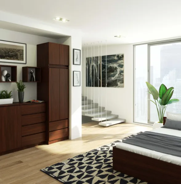 Ak furniture Nástavec na skříň Star 60 cm venge mat