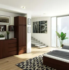 Ak furniture Nástavec na skříň Star 60 cm venge mat
