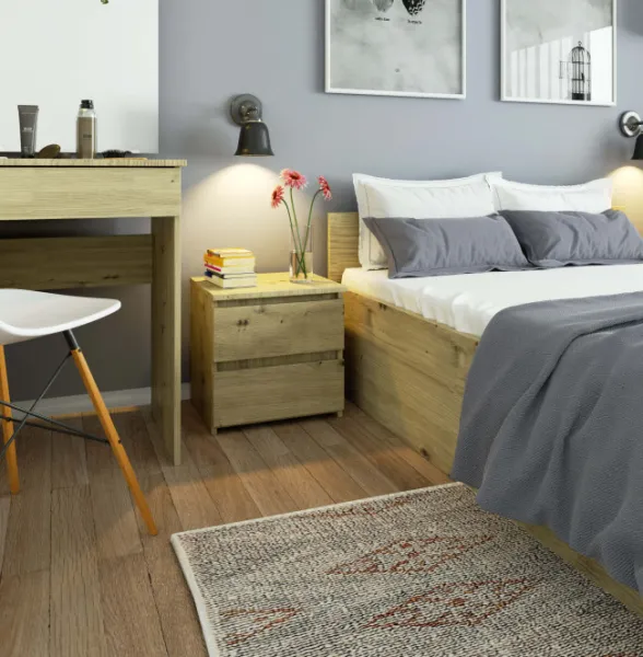 Ak furniture Nočný stolík CL2 40 cm dub artisan