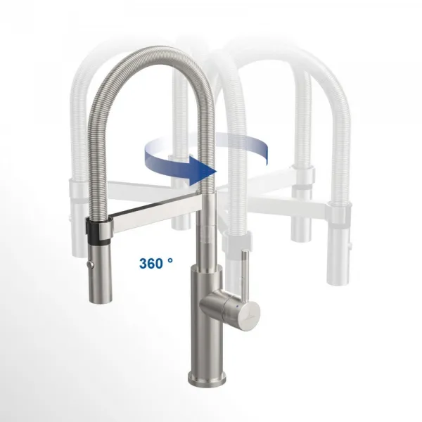 VILLEROY & BOCH VILLEROY & BOCH - Drezová batéria Steel Expert Compact, odnímateľná sprcha, antracit 92730005