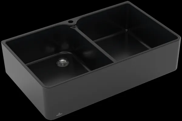 VILLEROY & BOCH VILLEROY & BOCH - Keramický drez Villeroy & Boch Farmhouse 90 X, 639001R7, Pure Black 639001R7